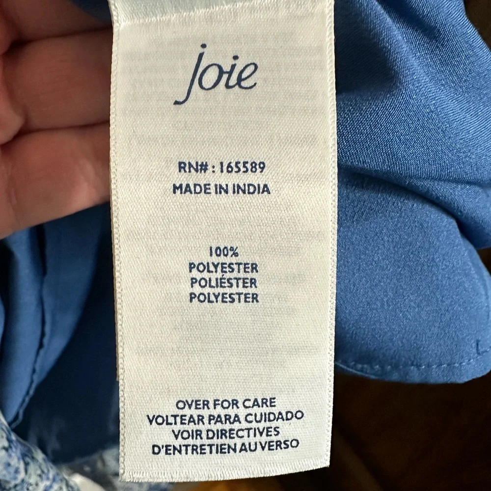 NWT Joie Blue Printed Parisian Paisley Tiered Maxi Dress Sz XXL